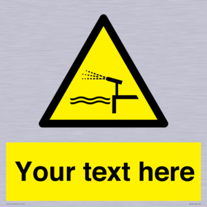 Custom warning water cannon